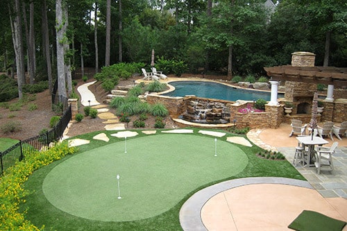 Putting Green Backyard Atlanta