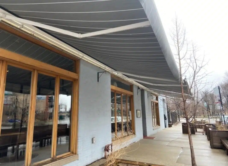 Awning on Outside of Commercial Building