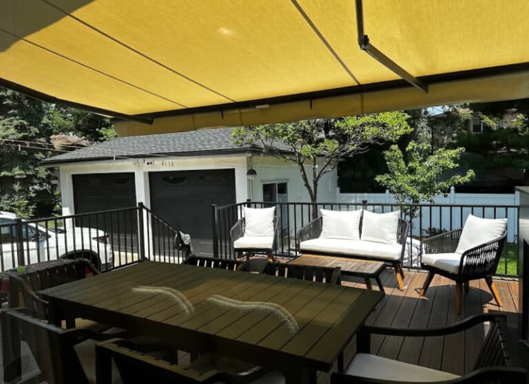 Retractable awning in High Point, NC