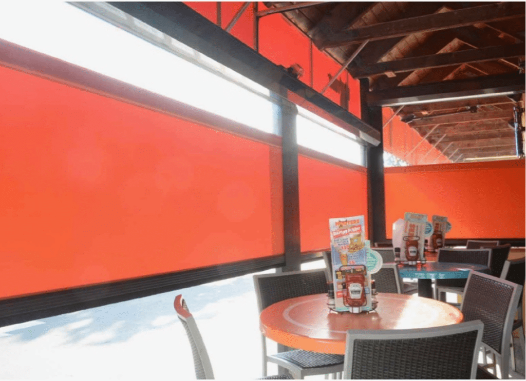 Window shades for restaurants