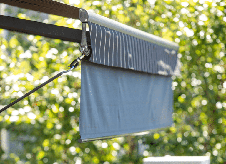 Awning with Front Screen Attached