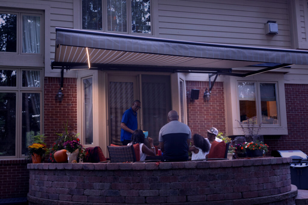 night time activities under the awning