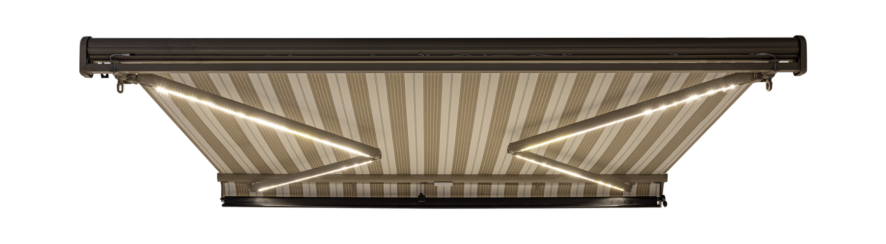 LED Light demonstration on Retractable awning
