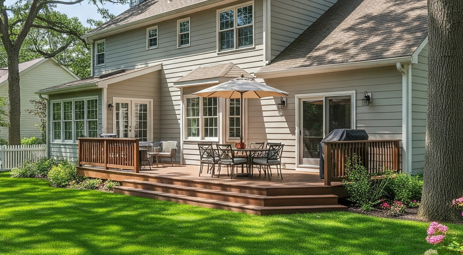 Elevated porch before photo