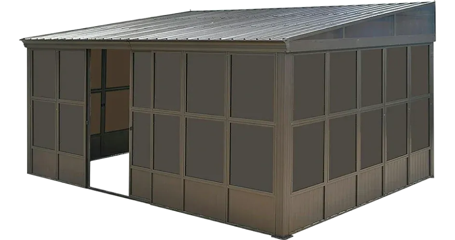 Screen enclosure for porch