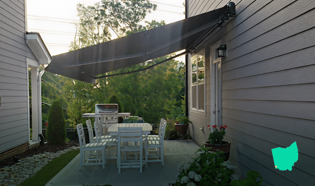 Awning on home in Cincinnati OH