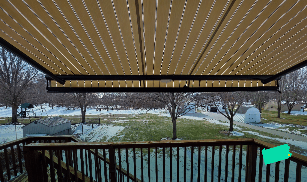 Awning on home in Downingtown PA