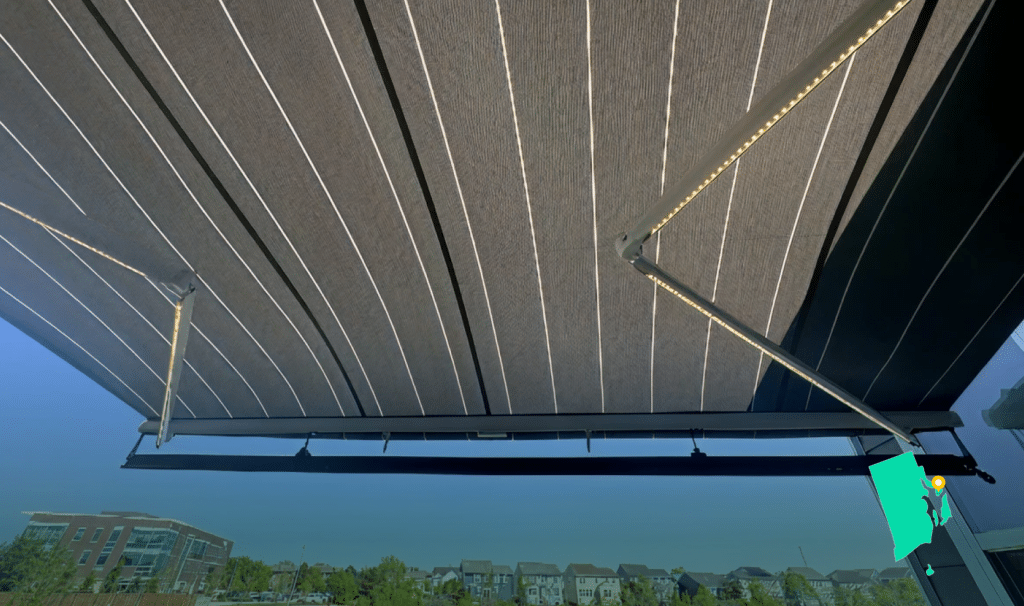 Awning on home in Newport RI