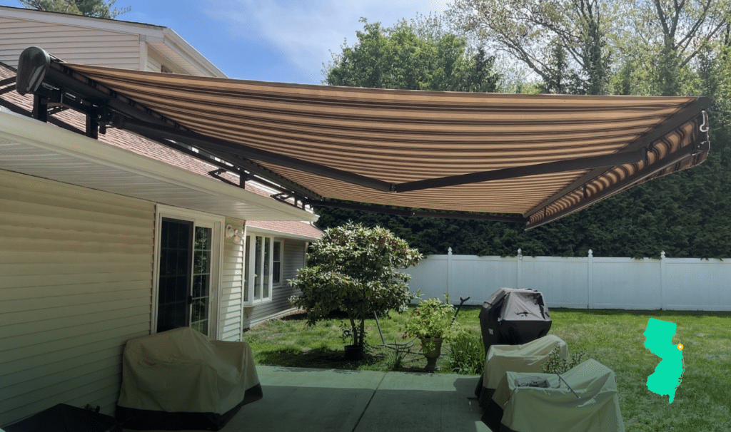 Awning on home in Asbury Park NJ