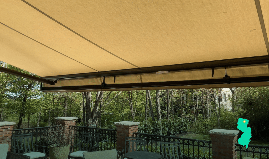 Awning on home in Morristown NJ