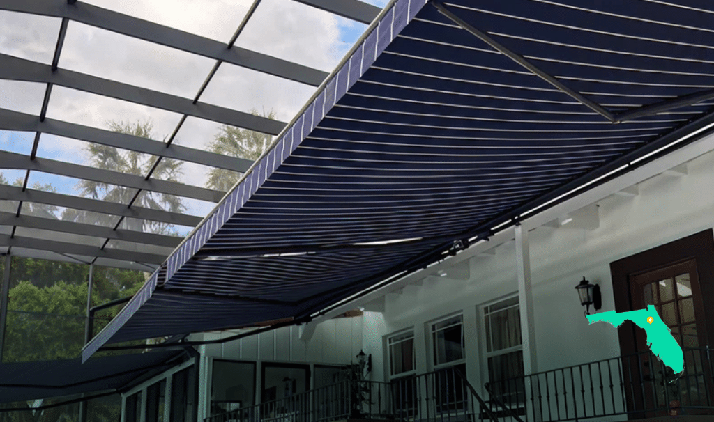 Awning on home in Ocala FL
