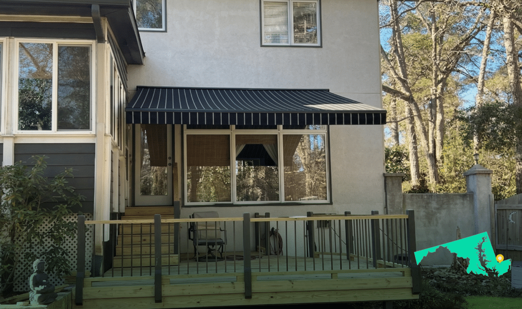 Awning on home in Salisbury MD