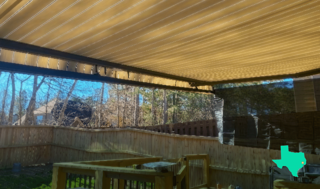 Awning on home in The Woodlands TX
