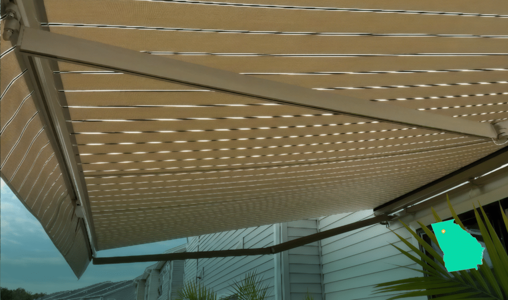Awning on home in Woodstock GA