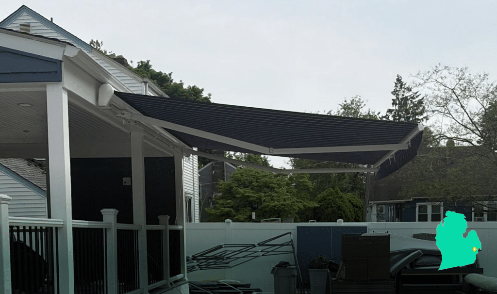 Awning on home in West Bloomfield MI