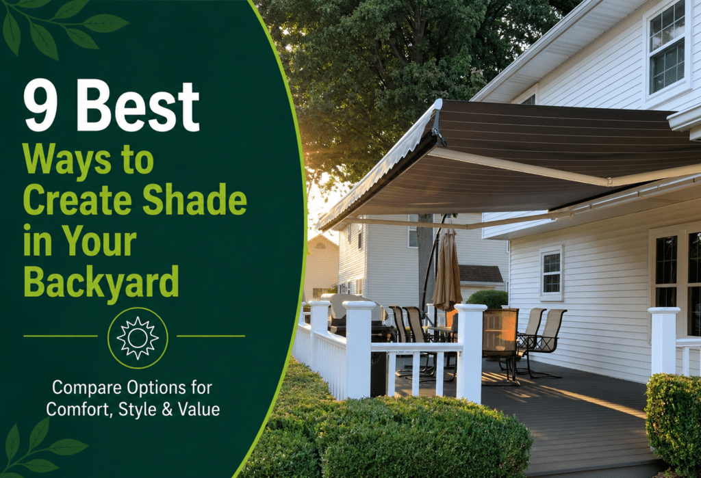 best ways to create shade in your backyard