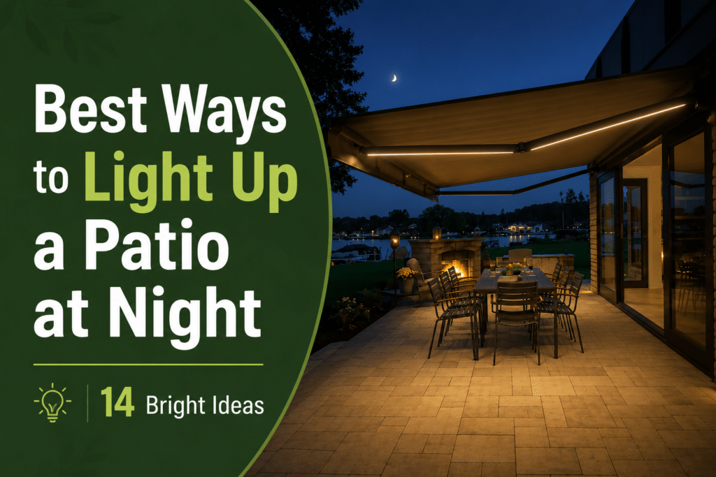 best ways to light a patio at night